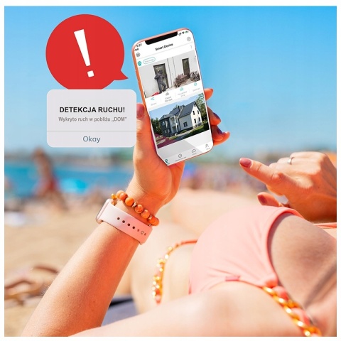 KAMERA IP WIFI ZEWNĘTRZNA 2MP FULLHD, OBROTOWA 355° ZOOM4X, DETEKCJA RUCHU