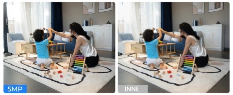 KAMERA WEWNĘTRZNA PTZ E340 2K 5MP WIFI 2.4/5GHZ 3XZOOM AUTO ŚLEDZENIE AUDIO