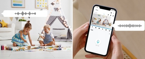 KAMERA WEWNĘTRZNA PTZ E340 2K 5MP WIFI 2.4/5GHZ 3XZOOM AUTO ŚLEDZENIE AUDIO