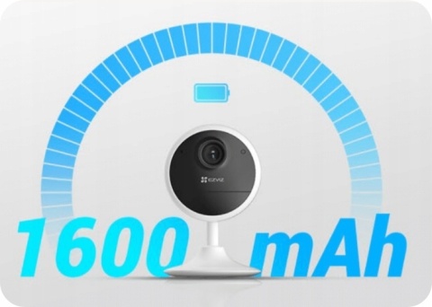 KAMERA WIFI EZVIZ CB1 FULLHD 1600MAH Z DWUKIERUNKOWYM AUDIO I TRYBEM NOCNYM