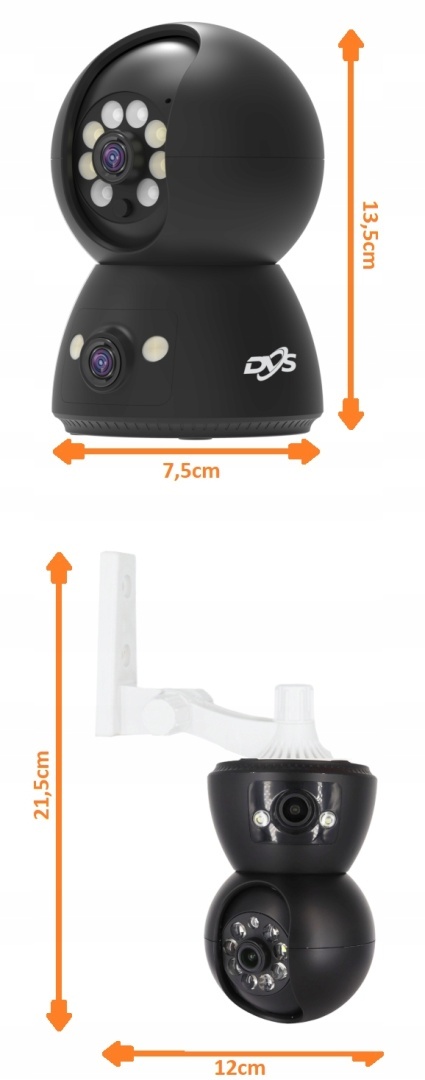 KAMERA WIFI IP 2MPx OBROTOWA NIANIA Z ZOOM 4X, NA ŻYWO I DETEKCJĄ RUCHU