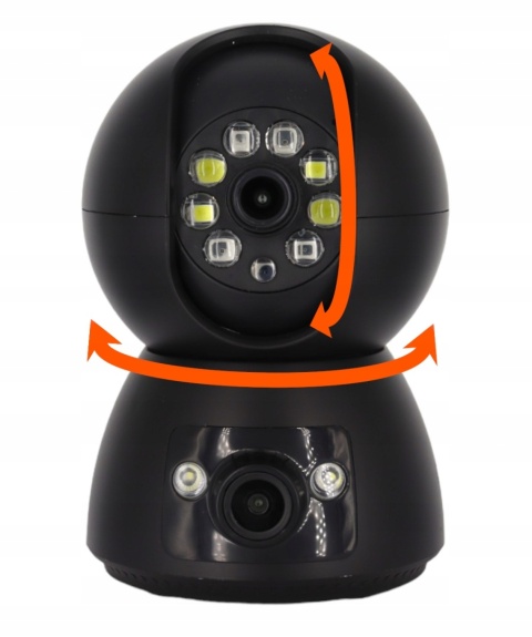 KAMERA WIFI IP 2MPx OBROTOWA NIANIA Z ZOOM 4X, NA ŻYWO I DETEKCJĄ RUCHU