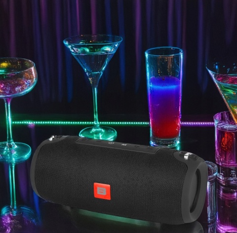 MOCNY GŁOŚNIK BLUETOOTH BLOW 2X6W RADIO FM USB/SD 2000MAH, KOMPAKTOWY