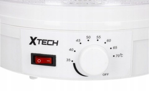 NOWOCZESNA SUSZARKA DO ŻYWNOŚCI XTECH 600W 5 POZIOMÓW REGULACJA TEMPERATURY