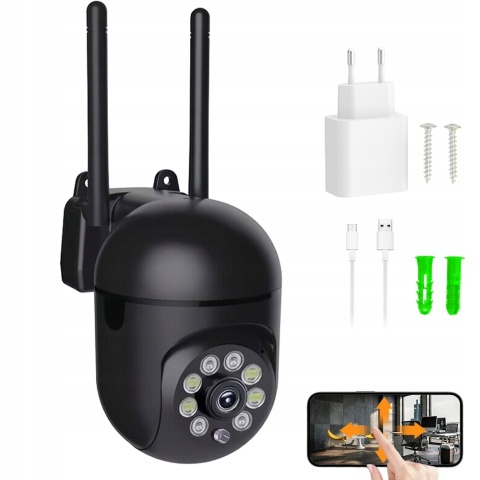 OBROTOWA KAMERA IP HD 1080P WIFI 5G NOKTOWIZJA DWUKIERUNKOWE AUDIO DETEKCJA