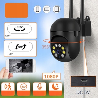 OBROTOWA KAMERA IP HD 1080P WIFI 5G NOKTOWIZJA DWUKIERUNKOWE AUDIO DETEKCJA