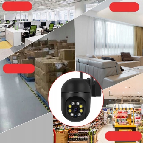 OBROTOWA KAMERA IP HD 1080P WIFI 5G NOKTOWIZJA DWUKIERUNKOWE AUDIO DETEKCJA