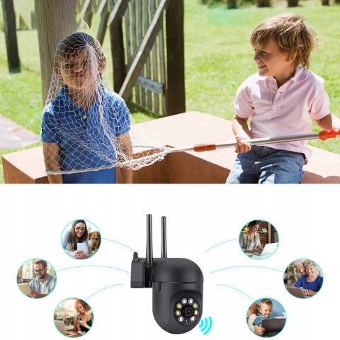 OBROTOWA KAMERA IP HD 1080P WIFI 5G NOKTOWIZJA DWUKIERUNKOWE AUDIO DETEKCJA