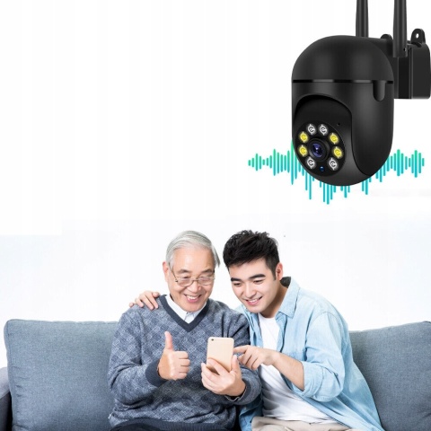 OBROTOWA KAMERA IP HD 1080P WIFI 5G NOKTOWIZJA DWUKIERUNKOWE AUDIO DETEKCJA