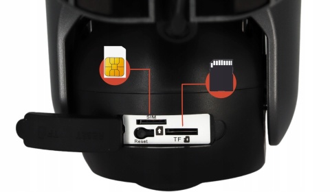 OBROTOWA KAMERA SOLARNA 2 OBIEKTYWY 2MP 4G SIM PIR AI DETEKCJA IP65 BATERIA