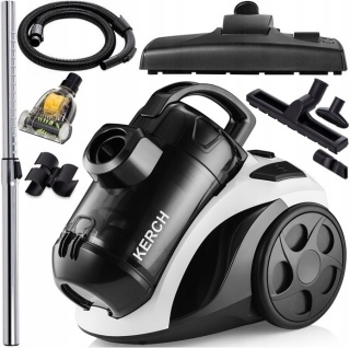 ODKURZACZ CYKLONOWY BEZWORKOWY KERCH XTREME 3999W 2L TURBOSZCZOTKA MOCNY