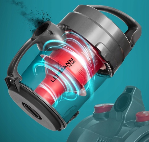 ODKURZACZ CYKLONOWY BEZWORKOWY TURBOSZCZOTKA 4000W REGULACJA MOCY ZWIJACZ