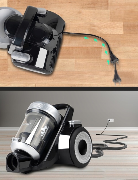 Odkurzacz CYKLONOWY MALTEC Bezworkowy LEKKI MOCNY CICHY 4000W