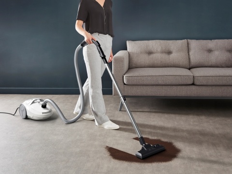 Odkurzacz tradycyjny workowy Tefal Compact Power TW3927 900W mocny biały