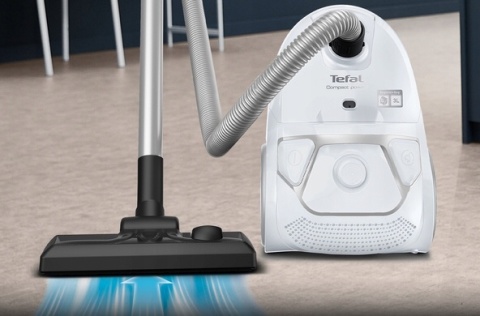 Odkurzacz tradycyjny workowy Tefal Compact Power TW3927 900W mocny biały