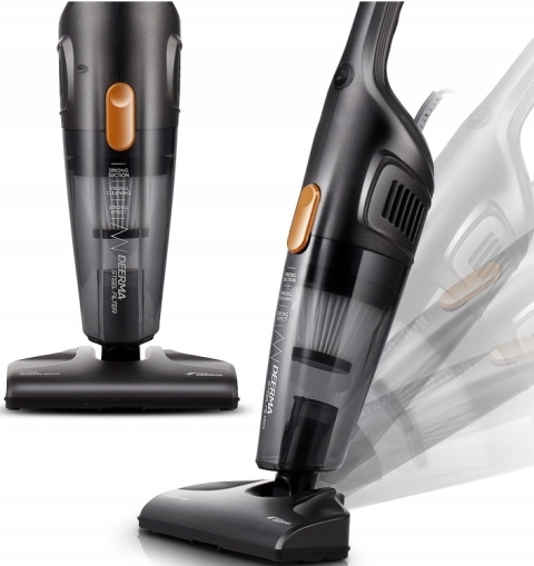 PIONOWY ODKURZACZ PRZEWODOWY RĘCZNY DEERMA DX115C 600W 2W1 Z AKCESORIAMI