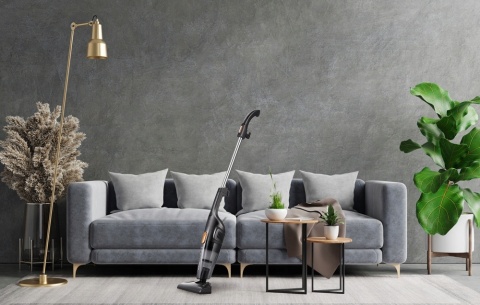 PIONOWY ODKURZACZ PRZEWODOWY RĘCZNY DEERMA DX115C 600W 2W1 Z AKCESORIAMI