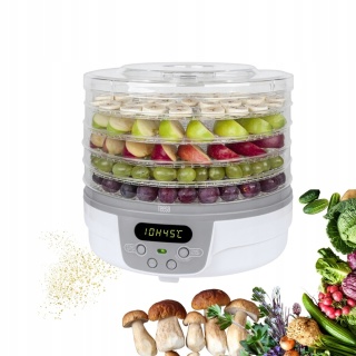 SUSZARKA TEESA TSA3031: ZDROWE SUSZENIE OWOCÓW, GRZYBÓW I ZIÓŁ, 250W 5KG