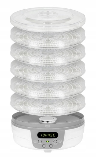 SUSZARKA TEESA TSA3031: ZDROWE SUSZENIE OWOCÓW, GRZYBÓW I ZIÓŁ, 250W 5KG