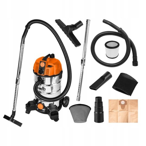 Odkurzacz 1600W Neo Tools 04-739 35L Mocny Z Długim Wężem Ssącym 1,5-4,5M