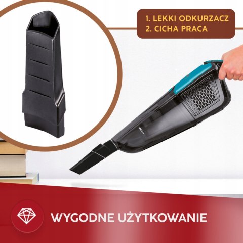 Odkurzacz Pionowy Bezprzewodowy 2W1 Mpm Led Elektroszczotka Bezworkowy