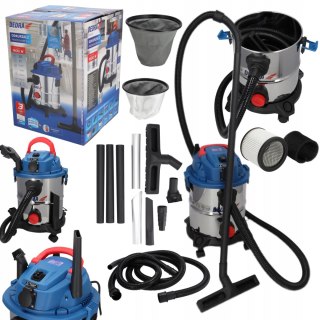 Odkurzacz Przemysłowy Dedra Ded6597 1600W 20L 5W1 Gips/Popioł Dmuchawa