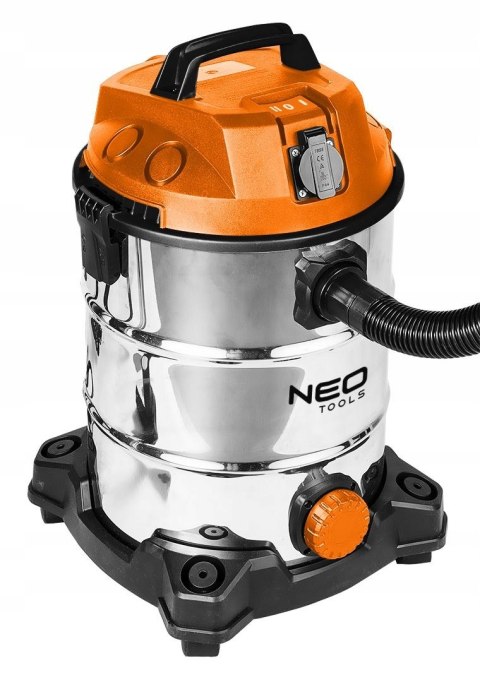 Odkurzacz Przemysłowy Neo 1400W 30L Z Gniazdem I Filtr Hepa I Dmuchawa