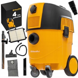 Odkurzacz Przemysłowy Riwall Pro Vlodek 3600W 30L 7W1 Gniazdo Afcs Do Gipsu