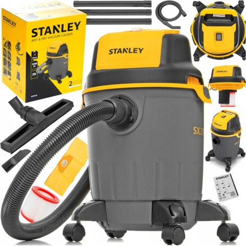 Odkurzacz Przemysłowy Stanley 1200W 20L Sucho/Mokro Dmuchawa Hepa Filtr