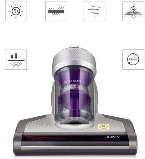 Antybakteryjny Odkurzacz Uv Jimmy Jv35 700W Gorące 60C Dla Alergików Roztocza