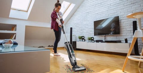Odkurzacz Bezprzewodowy Tesvor R5 Pro 4W1 - Odkurzanie I Mopowanie 13000Pa