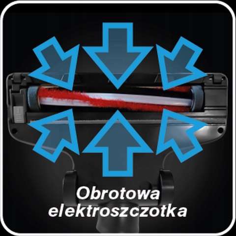 Odkurzacz Pionowy 3W1 Eldom Ob90 Bezprzewodowy Cyklon Turboszczotka Hepa Led