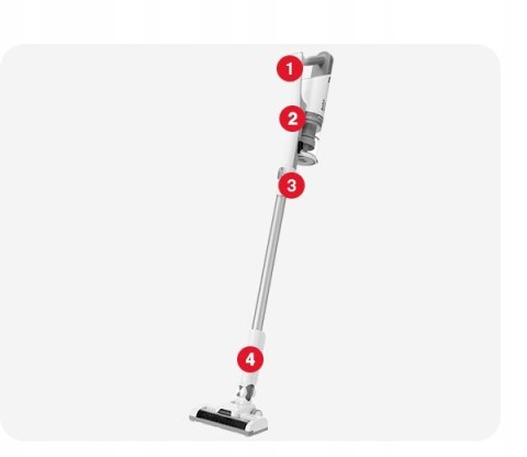 Odkurzacz Pionowy Amica Vm 7050 2W1 Ręczny Bezprzewodowy Led Filtr Epa