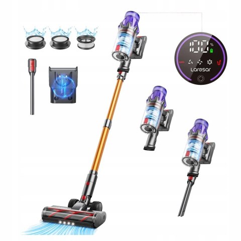 Odkurzacz Pionowy Laresar V7 500W Bezprzewodowy Filtr Hepa 60Min Do Sierści