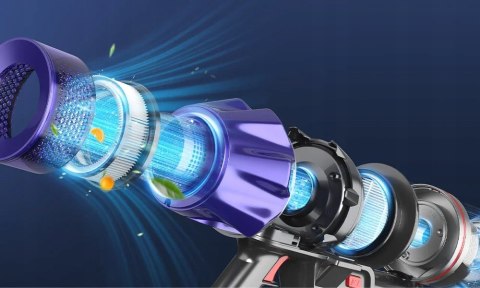 Odkurzacz Pionowy Laresar V7 500W Bezprzewodowy Filtr Hepa 60Min Do Sierści