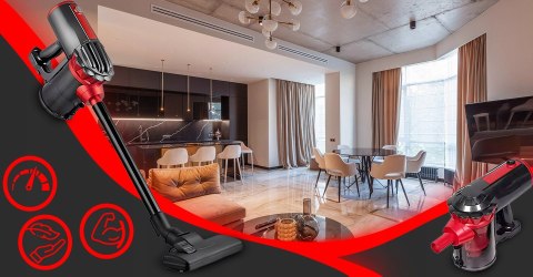 Odkurzacz Pionowy Retoo Powerclean Or1080 600W Bezworkowy 2W1 Z Akcesoriami