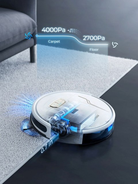Odkurzacz 3W1 Z Mopem 4000Pa Wifi, Automapowanie, Antykolizyjny 150 Min