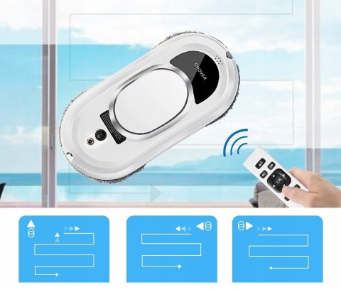 Robot Do Mycia Okien, Szyb I Podłóg Chover Z Pilotem - Mop I Polerowanie
