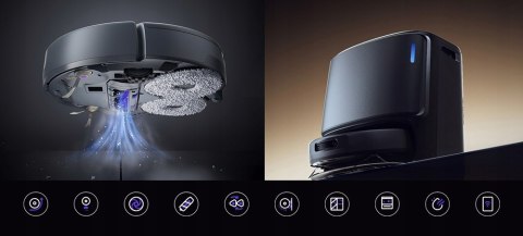 Robot Freo 12000Pa 2W1 Z 1080P Kamerą, Auto Opróżnianie I Stacją Bazową