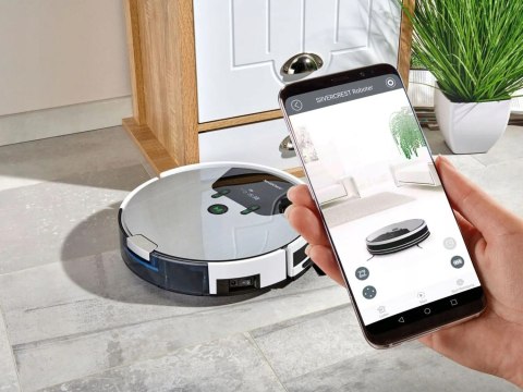 Robot Sprzątający Silvercrest Ssra1 Aplikacyjny Do Podłóg I Dywanów, 90 Min