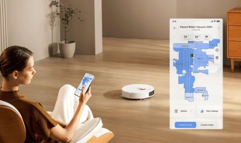 Xiaomi Robot Vacuum X20+ 6000Pa Smart Odkurzacz I Mop Ze Stacją Ładującą