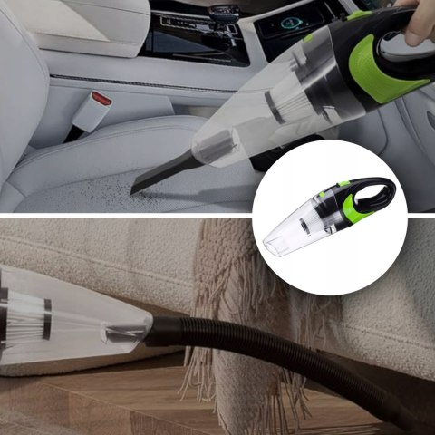 Bezprzewodowy Odkurzacz Samochodowy 120W Usb Ręczny Akumulatorowy Filtracja