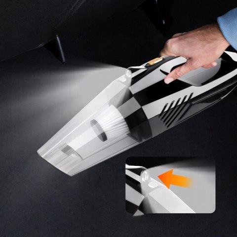 Odkurzacz Bezprzewodowy Ręczny 8000Pa Hepa Dc12v Do Auta I Domu Led 30Min