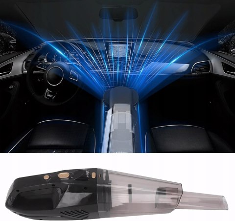 Odkurzacz Bezprzewodowy Ręczny 8000Pa Hepa Dc12v Do Auta I Domu Led 30Min