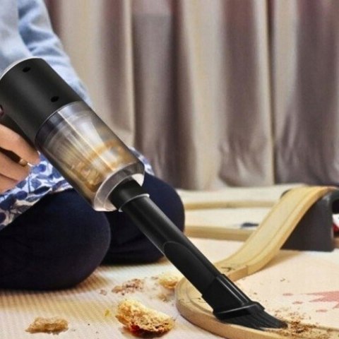 Odkurzacz Ręczny 2W1 Bezprzewodowy Usb 40Min Z Filtrem Hepa I Dmuchawą