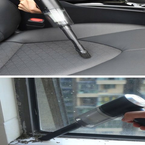 Odkurzacz Ręczny 2W1 Samochodowy Bezprzewodowy Usb - Mocny I Wielofunkcyjny