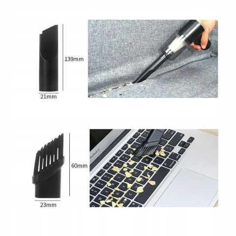Odkurzacz Ręczny 2W1 Samochodowy Bezprzewodowy Usb - Mocny I Wielofunkcyjny