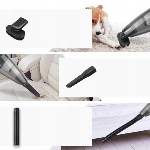 Odkurzacz Ręczny 90W Bezprzewodowy Do Domu I Samochodu, Filtr Hepa, 2500Mah