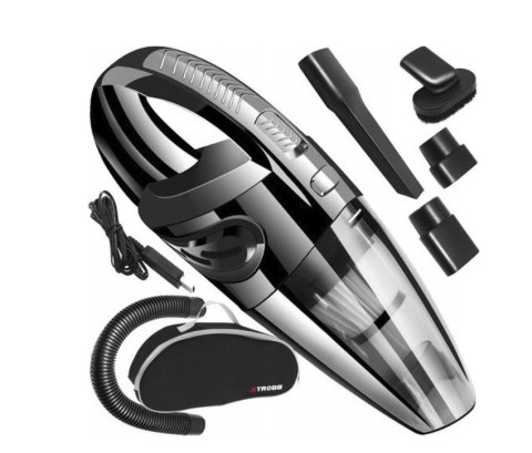 Odkurzacz Samochodowy Bezprzewodowy 120W Hepa Turbo X10 + Akcesoria Usb