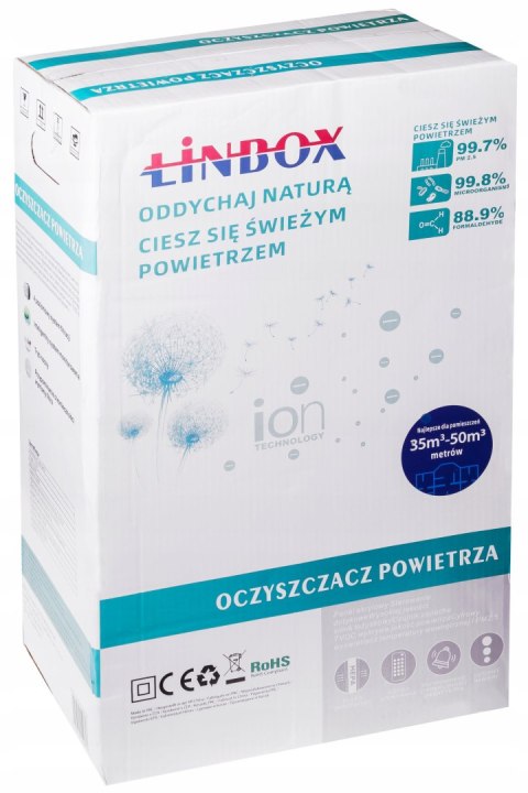 Duży Automatyczny Oczyszczacz 35W 7W1 + Filtr Hepa, Jonizacja, Czujnik